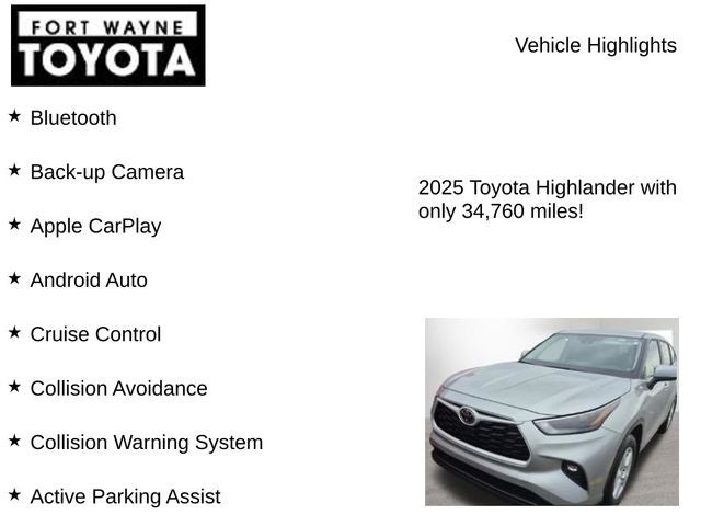 2025 Toyota Highlander LE
