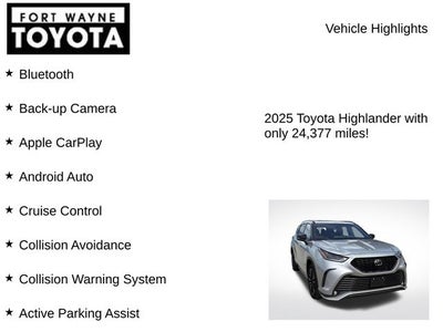 2025 Toyota Highlander XSE