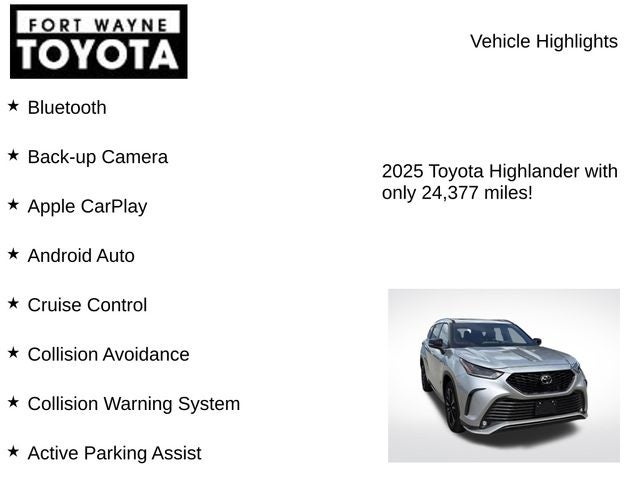 2025 Toyota Highlander XSE