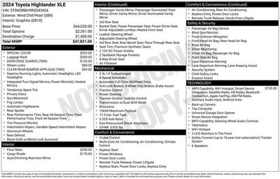2024 Toyota Highlander XLE