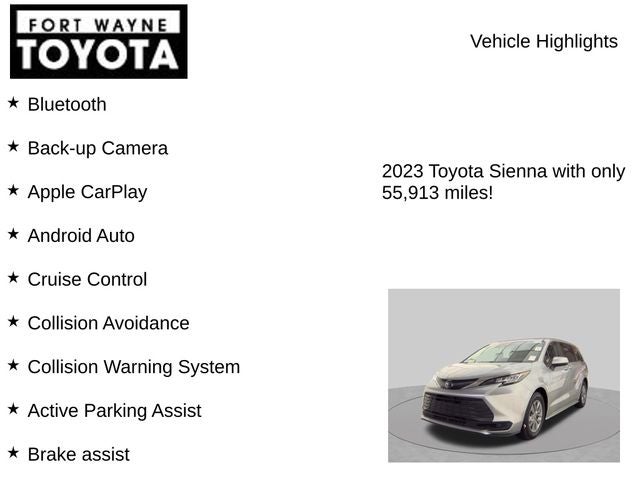 2023 Toyota Sienna LE 8 Passenger