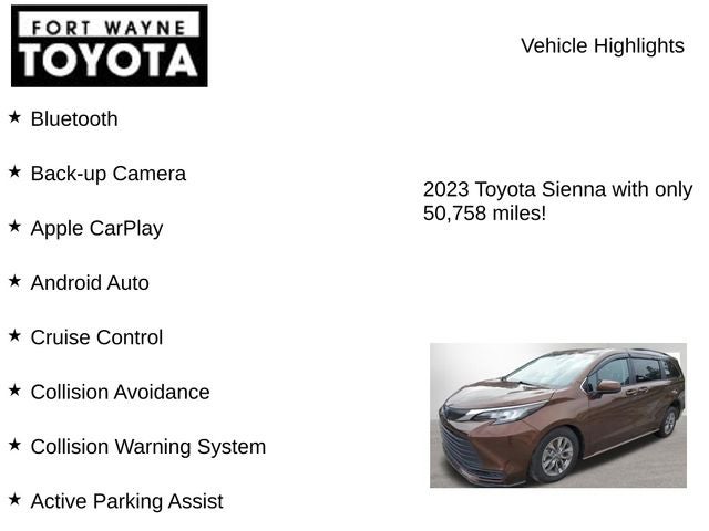 2023 Toyota Sienna LE 8 Passenger