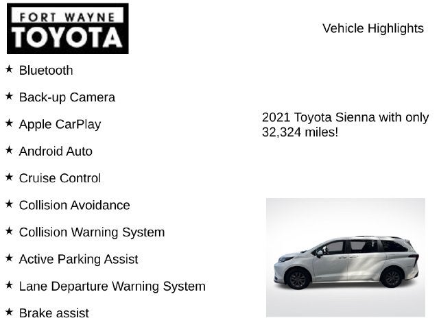 2021 Toyota Sienna LE 8 Passenger