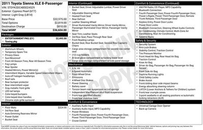2011 Toyota Sienna XLE
