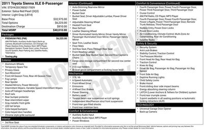 2011 Toyota Sienna XLE