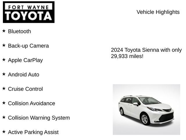 2024 Toyota Sienna XLE 8 Passenger