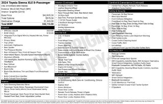 2024 Toyota Sienna XLE 8 Passenger