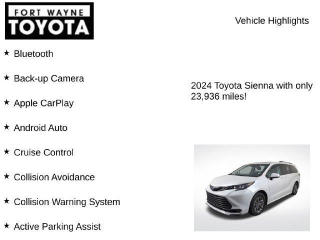 2024 Toyota Sienna XLE 8 Passenger