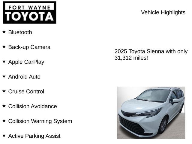 2025 Toyota Sienna XLE 8 Passenger