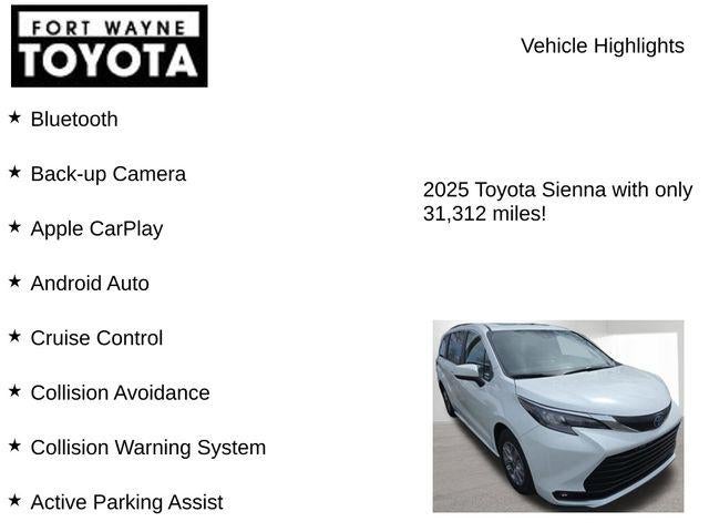 2025 Toyota Sienna XLE 8 Passenger