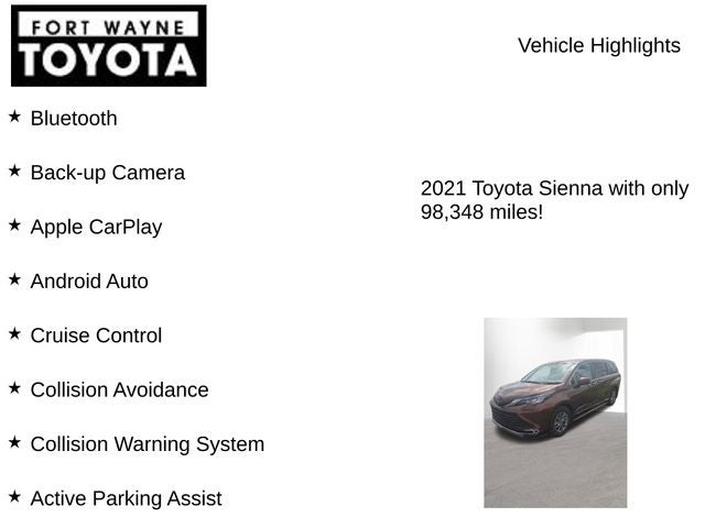 2021 Toyota Sienna XLE 7 Passenger