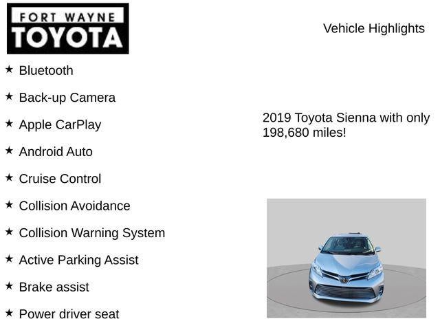2019 Toyota Sienna XLE 8 Passenger