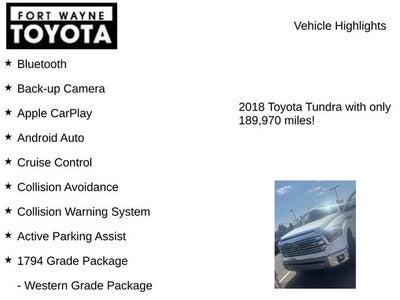 2018 Toyota Tundra 1794 CrewMax