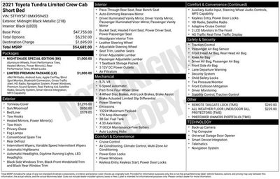 2021 Toyota Tundra Limited