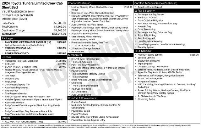 2024 Toyota Tundra Limited
