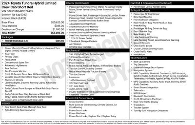 2024 Toyota Tundra Hybrid Limited