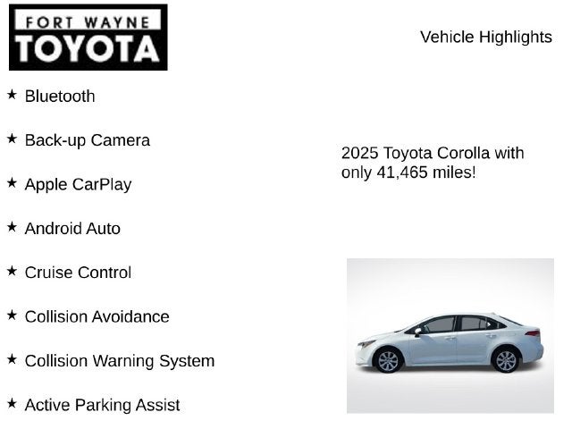 2025 Toyota Corolla LE