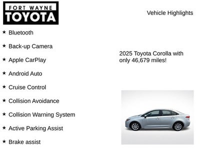 2025 Toyota Corolla LE
