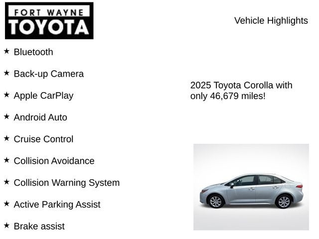 2025 Toyota Corolla LE