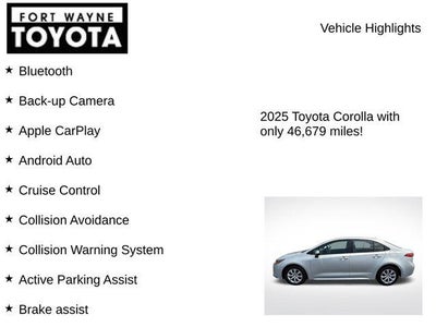 2025 Toyota Corolla LE