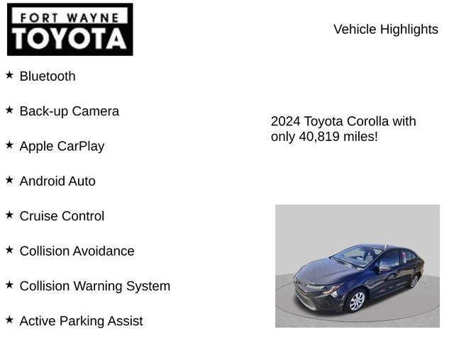 2024 Toyota Corolla LE