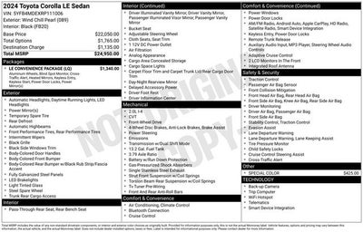 2024 Toyota Corolla LE