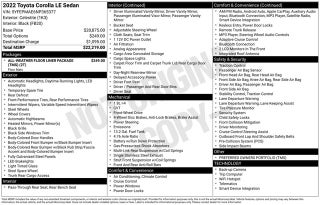 2022 Toyota Corolla LE