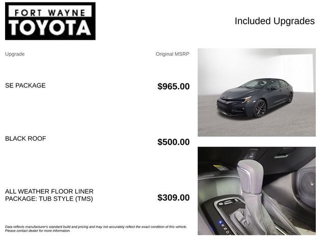 2026 Toyota Corolla SE