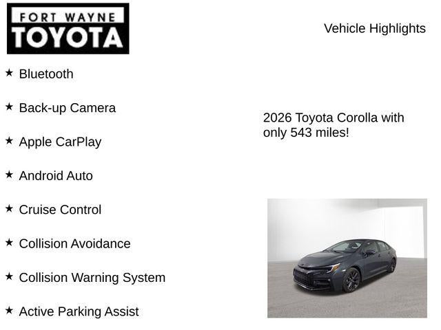 2026 Toyota Corolla SE