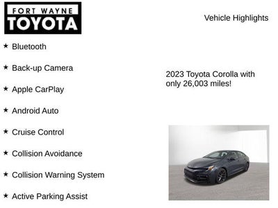 2023 Toyota Corolla SE