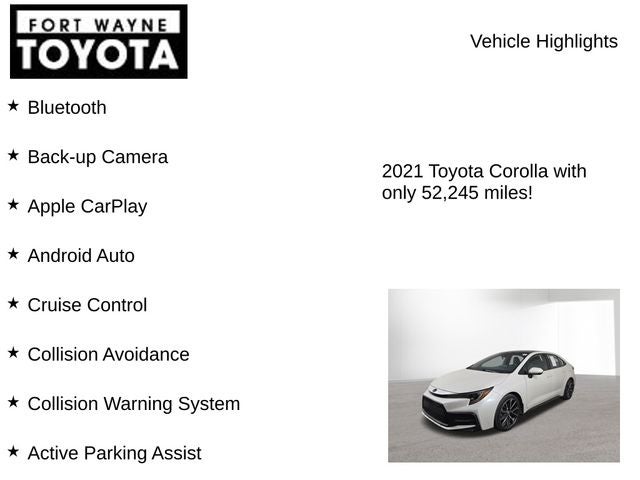 2021 Toyota Corolla SE