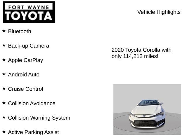 2020 Toyota Corolla SE