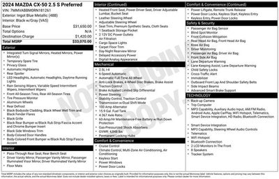 2024 Mazda Mazda CX-50 2.5 S Preferred Package
