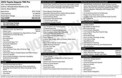 2024 Toyota Sequoia TRD Pro