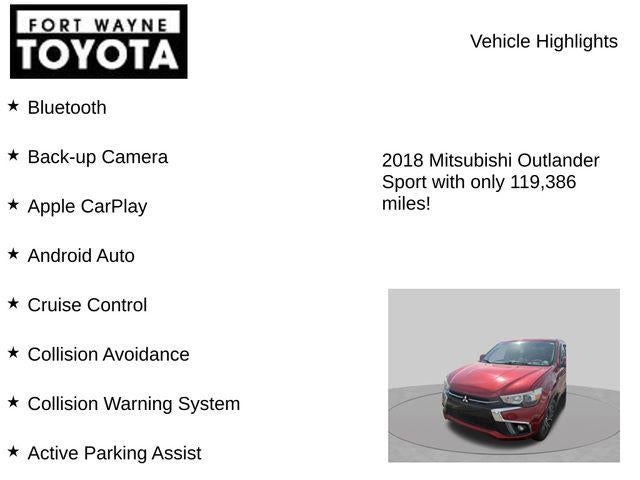 2018 Mitsubishi Outlander Sport SE