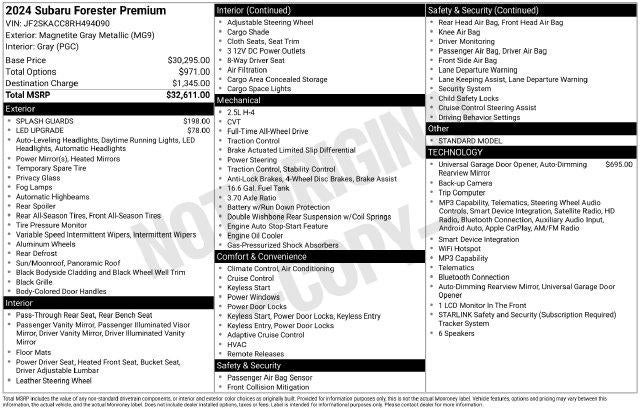 2024 Subaru Forester Premium