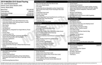 2019 Mazda Mazda CX-5 Grand Touring