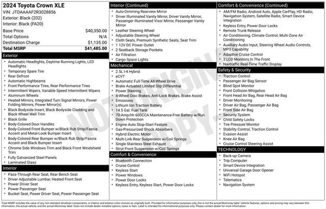 2024 Toyota Crown XLE