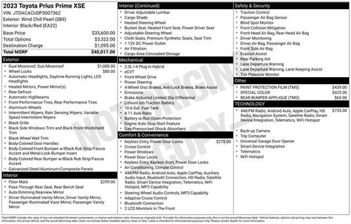 2023 Toyota Prius Prime XSE
