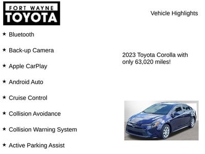 2023 Toyota Corolla LE