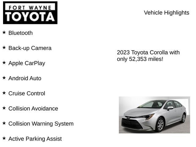 2023 Toyota Corolla LE