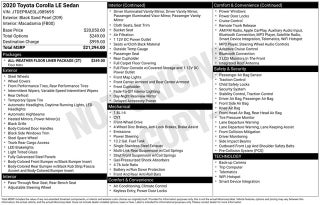 2020 Toyota Corolla LE