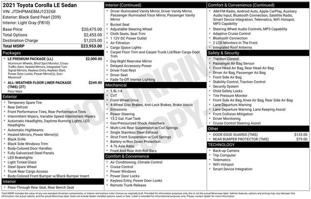 2021 Toyota Corolla LE