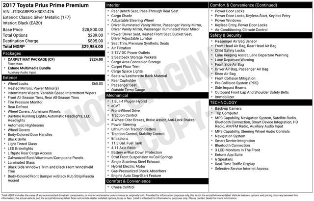 2017 Toyota Prius Prime Premium