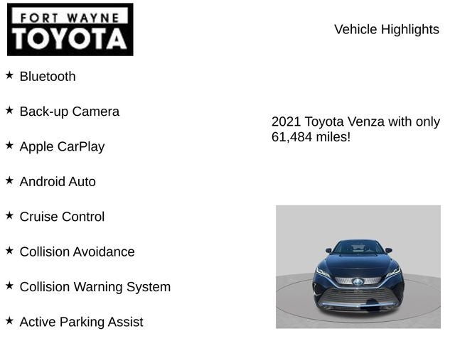 2021 Toyota Venza Limited