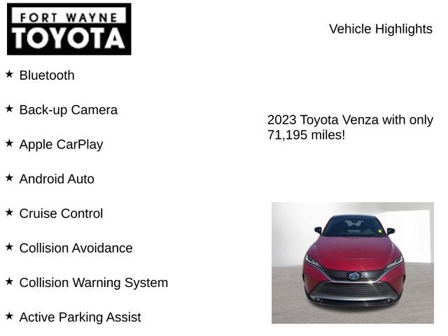 2023 Toyota Venza Nightshade