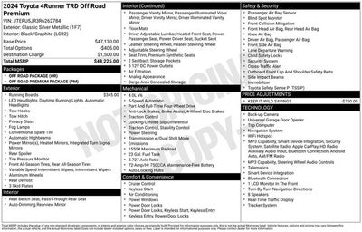 2024 Toyota 4Runner TRD Off-Road Premium