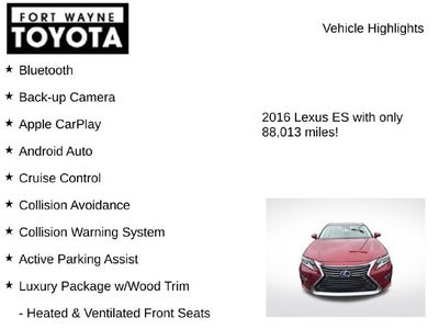 2016 Lexus ES 300h