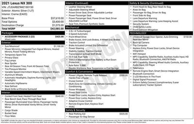 2021 Lexus NX 300 Base