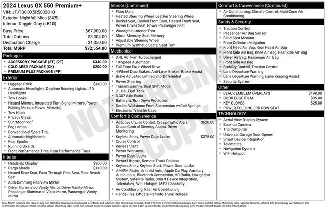 2024 Lexus GX 550 Premium